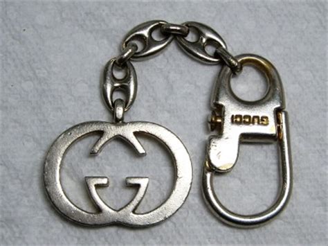 vintage gucci double keychain|vintage gucci keyring.